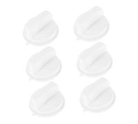 D Shaped Microwave Timer Control Knob Replacement 6 Pack White