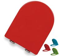 D-Shaped Toilet Seat Slow Closing Soft Close Loo Seat with Quick Release Adjustable Hinges Durable Polypropylene Easy Top Fix Installation for Bathroom Comfort