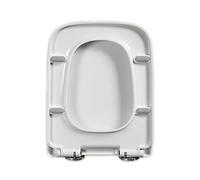 D Shaped Toilet Seat, Toilet Seat with Toddler Seat Built in, Potty Training Toilet Seat D Shape Fits Both Adult and Child, with Slow Close and Magnets,D Shape