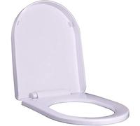 D-Shaped Toilet Seats, Top Mounted Slow Close Universal Oval Toilet Seat in White
