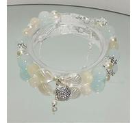 (D) Simple Alloy Till The End Of The Moon Chinese Jewelry Tassel Chain Women Bracelet Beads Pendant
