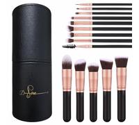 D.sirez Professional Makeup Brush Set- 14 piece Luxury Vegan Makeup Brush Set with Holder