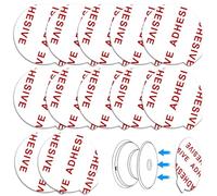 D.SKING 12 Pack Very High Bond Sticky Adhesive [EASY TO PEEL OFF] Replacement Compatible with Socket Mount Base Sticker Pads for Collapsible Grip & Stand (White)