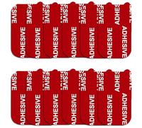 D.SKING 12 Pcs Very High Bond Rectangle Sticky Adhesive Replacement Kit for Magnetic Car Dashboard Phone Mount Base Sticker Parts Double Side Tape Adhesive Pads Car Phone Holder Sticky Pads (Red)
