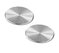 D.Sking 2-Pack Replacement Mount Metal Plates Phone Holder 3M Adhesive Plates for Car Kits (Silver)