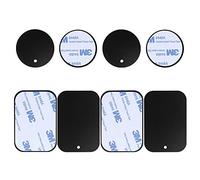 D.SKING 8 Pack Replacement Mount Metal Plates Car Phone Holder Accessories for Car Mount Car Kits (Black)