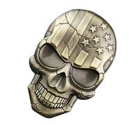 D Skull Car Accessories Halloween Zinc Alloy Vehicle Emblem for Car Door
