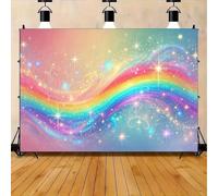 D sparkling rainbow gradient background banner suitable for birthdays parties multiple sizes to choose from