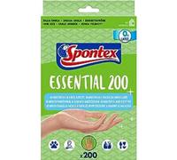 (D) Spontex Essential Disposable Gloves 200 Pack