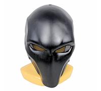 D-Stroke Cosplay Mask GFRP Full Face Mask Halloween Party Costume Mask Props (Black)