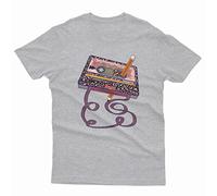 D&T 80S Cassette Tape Pencil Throwback Music Vintage Party Unisex T Shirt #P1#Or#A Sport Grey (RS) S