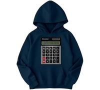D&T Boys and Girls Calculator National Numeracy Number Day Maths Day Ideas Jumper Hoody for Kids #ND 12-14 Years Navy
