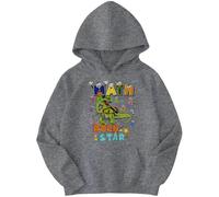 D&T Boys and Girls Dinosaur Math Rock Star National Numeracy Number Day Maths Day Ideas Jumper Tee for Kid #ND 5-6 Years Graphite Heather