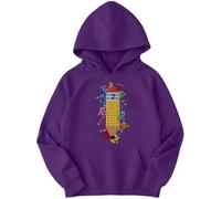 D&T Boys and Girls Funny National Numeracy Number Day Maths Day Pencil Math Teacher School Jumper Hoody for Kid #ND 4-5 Years Purple