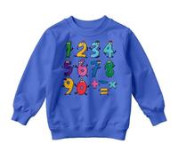 D&T Boys and Girls Funny Number Jumpers Sweatshirt for Kids National Numeracy Number Day Maths Day Ideas #ND 7-8 Years Royal Blue