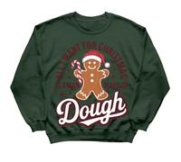 D&T Boys and Girls Gingerbread Man Christmas Jumper Sweatshirts for Kids #MC 12-13 Years Forest Green