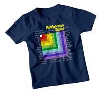 D&T Boys and Girls Multiplication Table National Numeracy Number Day Maths Day Ideas T-Shirt #ND 7-8 Years Navy
