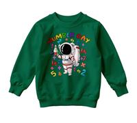 D&T Boys and Girls Number Day Maths Day Ideas Jumper Sweatshirt with Fun Math Equations #ND 7-8 Years Forest Green