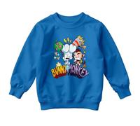 D&T Bunny vs Monkey Mens Kids World Book Day Sweatshirt Jumper Costume Outfits Apparel #WBD 7-8 Years Royal