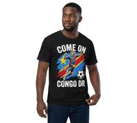 D&T Congo DR Football Novelty T Shirt, Democratic Republic of Congo Supporter Gift