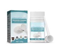D T F Transfer Powder 100g White Digital Transfer Hot Melt Adhesive, D T F Pretreat TransferPowder For Non-Treated Cotton, Silk, Polyester, Denim, Nylon, Leather
