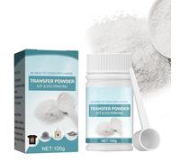 D T F Transfer Powder 300g White Digital Transfer Hot Melt Adhesive, D T F Pretreat TransferPowder For Non-Treated Cotton, Silk, Polyester, Denim, Nylon, Leather