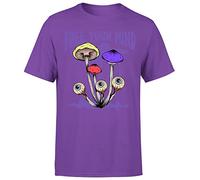 D&T Free Mind Trippy Psychedelic Mushroom Hipster Boho Hippie Mens Tshirt #P1#Or#A