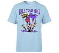 D&T Free Mind Trippy Psychedelic Mushroom Hipster Boho Hippie Mens Tshirt #P1#Or#A Light Blue M