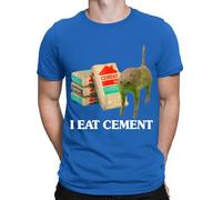 D&T I Eat Cement Cursed Cat Funny Meme Lovers Gift Joke Mens Womens T-Shirts #NED Royal L
