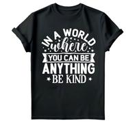 D&T in a World Where You Can Be Anything Mental Health Awareness Anxiety Depression Emotional Regulation T-Shirt #MHA Black M