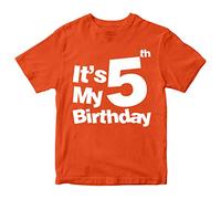 D&T It's My 5th Birthday Boys Girls Kids T Shirt Birthday Years Old Gift Present
