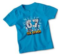 D&T Kids Six Seven Steal A Brainrot Tshirt Funny Meme 67 Casual Top for Boys Girls