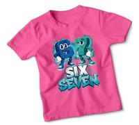 D&T Listen Up Rizzlers This Sigma Has Six Seven 67 Aura Energy No Cap Slang Memes Kids Graphic Tshirt 7-8 Years Fuchsia