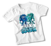 D&T Listen Up Rizzlers This Sigma Has Six Seven 67 Aura Energy No Cap Slang Memes National Numeracy Number Day Kids Graphic Tshirt 7-8 Years White