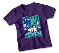 D&T Listen Up Rizzlers This Sigma Has Six Seven 67 Aura Energy No Cap Slang Memes National Numeracy Number Day Kids Graphic Tshirt 5-6 Years Purple