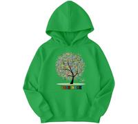 D&T Personalised Boys and Girls Tree National Numeracy Number Day Maths Day Ideas Jumper Hoody for Kids #ND 7-8 Years Irish Green