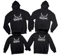 D&T Personalised Lapland 2025 Christmas Hoodie Men Women Kids | Family Matching Holiday Outfit | Custom Text Festive Xmas Jumper #7 S Black