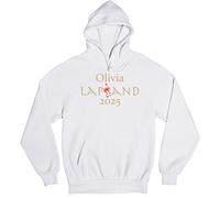 D&T Personalised Lapland 2025 Christmas Hoodie Men Women Kids | Festive Family Matching Xmas Outfit | Custom Name Holiday Jumper #10 9-11 Years White