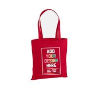 D&T Personalised Tote Bag 100% Cotton - Custom Text or Logo Printed - Reusable Gift Bag for Events, Promotions, Weddings & Daily Use