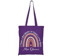 D&T Personalized Teacher Tote Bag - It Takes a Big Heart Design - Custom Name Thank You Gift, Sentimental Appreciation Present #TD