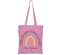 D&T Personalized Teacher Tote Bag - It Takes a Big Heart Design - Custom Name Thank You Gift, Sentimental Appreciation Present #TD
