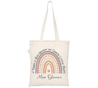 D&T Personalized Teacher Tote Bag - It Takes a Big Heart Design - Custom Name Thank You Gift, Sentimental Appreciation Present #TD