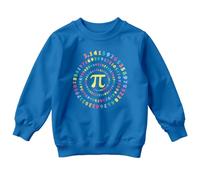 D&T Pi Symbol Mathematics Science Kids Sweatshirt Pi Day Childrens Jumper Educational Graphic Pullover 5-6 Years Royal