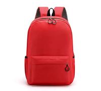 D&T School Backpack WaterProof Back to School, Plain Kids Backpack for Girls and Boys A Unique Rucksack Ideal for School Children Causal Travel School Bags Red