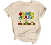 D&T Super Mummio Womens Mothers Day T-Shirt Top Funny Mama Mom Idea #MD Ladies XL