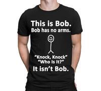 D&T This is Bob Funny Sarcastic Sarcasm Quote Meme Joke Mens Womens T-Shirts Top #D Black S
