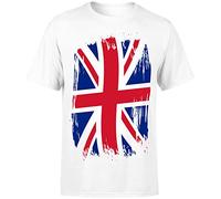 D&T Union Jack British Flag Great Britain Queens Jubilee T Shirt Gift #P1#OR England Flag 01 White M