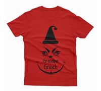 D&T Unique Mommy Daddy Grandpa Grandma Grinch Family Matching Christmas T-Shirt#MC Grandpa Grinch Christmas Red 5XL