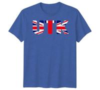 D&T UTK Union Jack T-Shirt for Men & Women | Unite The Kingdom T Shirt Great Britain British Flag Pride Graphic Tee | Unisex Patriotic Souvenir Top XL