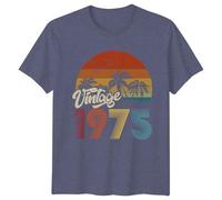 D&T Vintage 1975 Birthday T-Shirt | 50th Birthday Gift Graphic Tee | Retro Party Outfit | Gift for Men Women | Classic Graphic Unisex Shirt M